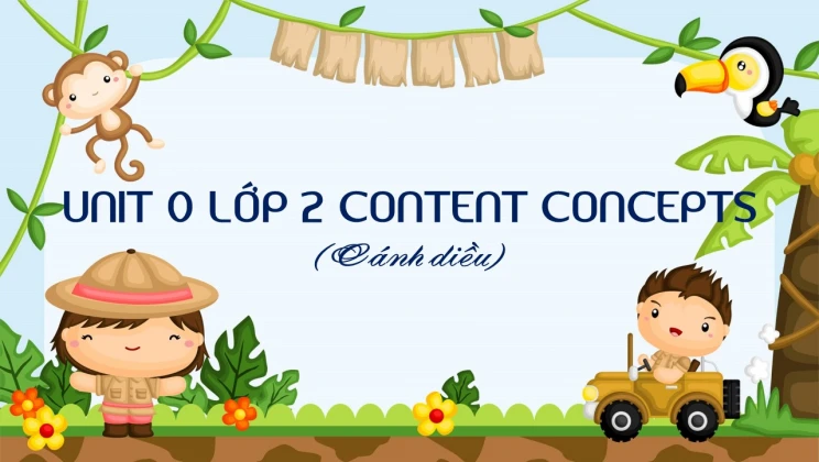 Unit 0 lớp 2 Cánh diều - Content concepts