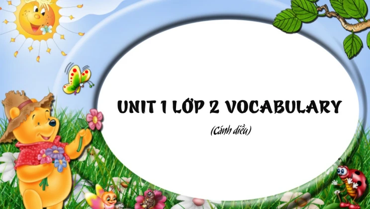 Unit 1 lớp 2 Cánh diều Vocabulary