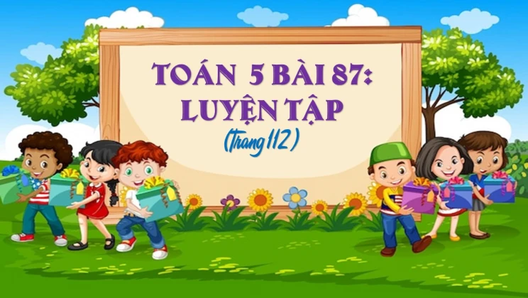 Giải Toán lớp 5 Bài 87: Luyện tập trang 112