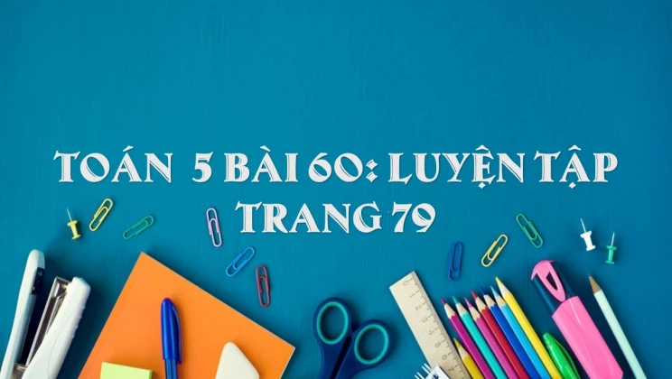 Giải Toán lớp 5 Bài 60: Luyện tập trang 79