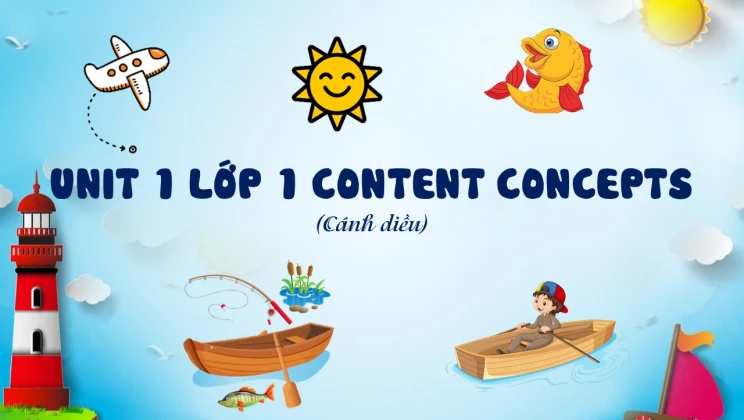 Unit 1 lớp 1 Cánh diều - Content concepts