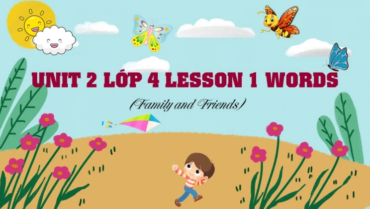 Unit 2 lớp 4 Family and Friends - Lesson 1: Words