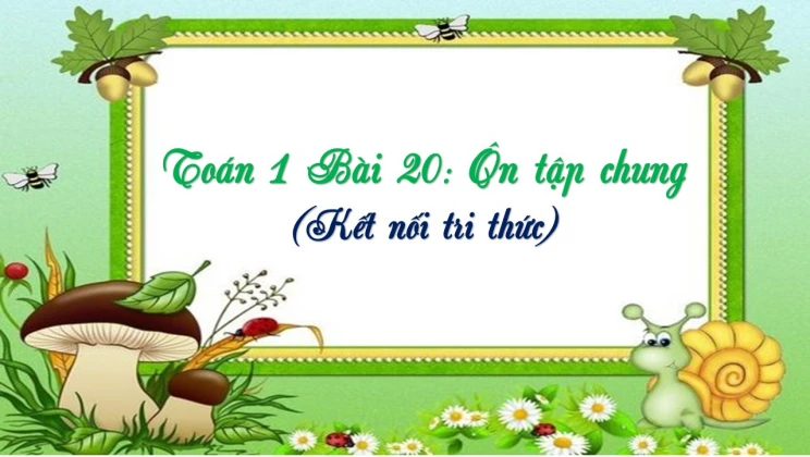 Giải Toán lớp 1 Bài 20: Ôn tập chung SGK Kết nối tri thức tập 1