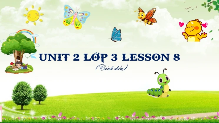 Unit 2 lớp 3 Cánh diều Lesson 8