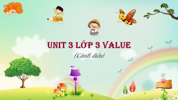 Unit 3 lớp 3 Cánh diều Value