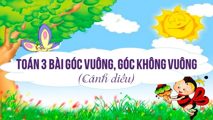 Giải Toán lớp 3 Bài: Góc vuông, góc không vuông SGK Cánh diều tập 1