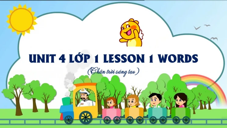 Unit 4 lớp 1 Chân trời sáng tạo - Lesson 1: Words