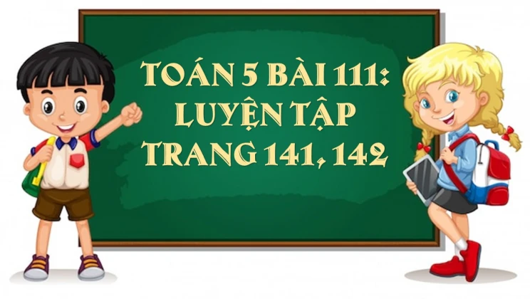 Giải Toán lớp 5 Bài 111: Luyện tập trang 141, 142