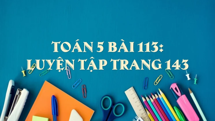 Giải Toán lớp 5 Bài 113: Luyện tập trang 143