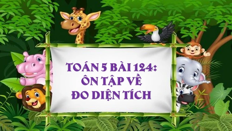 Giải Toán lớp 5 Bài 124: Ôn tập về đo diện tích