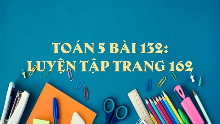 Giải Toán lớp 5 Bài 132: Luyện tập trang 162