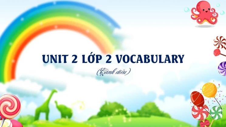 Unit 2 lớp 2 Cánh diều Vocabulary