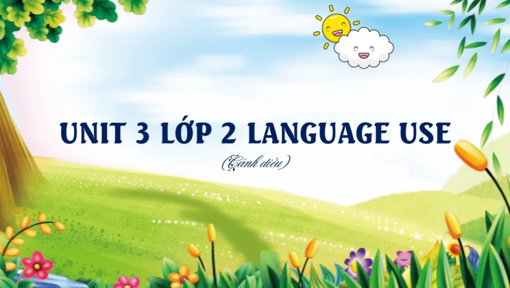 Unit 3 lớp 2 Cánh diều Language Use