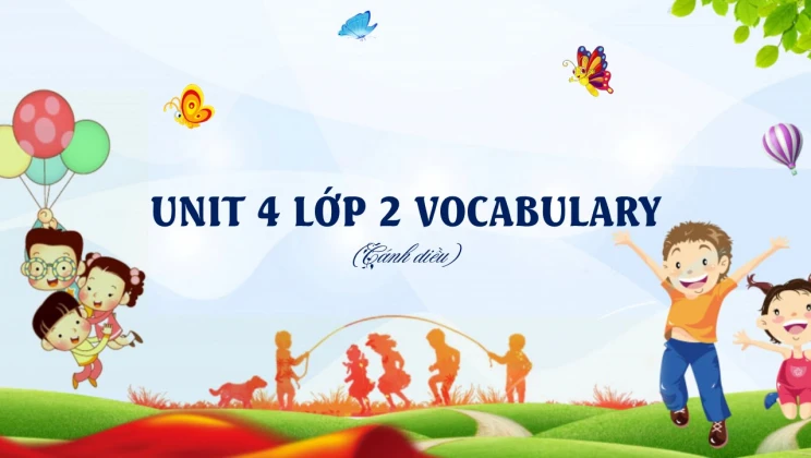 Unit 4 lớp 2 Cánh diều Vocabulary