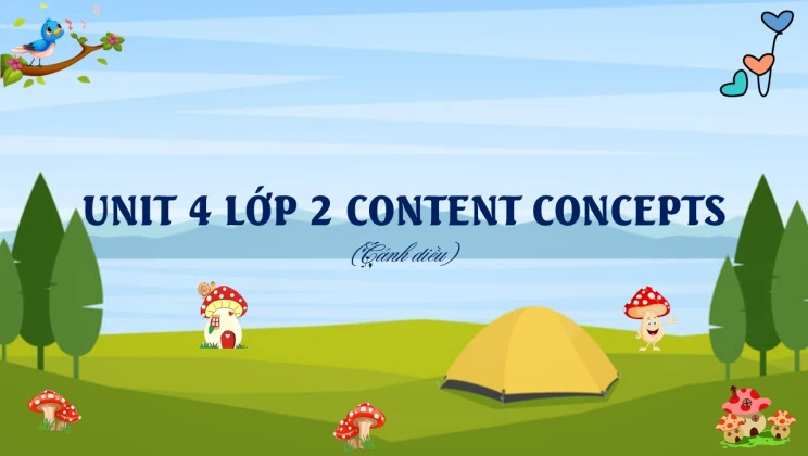 Unit 4 lớp 2 Cánh diều Content concepts