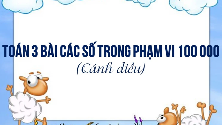 Giải Toán lớp 3 Bài: Các số trong phạm vi 100 000 SGK Cánh diều tập 2