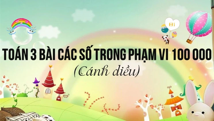 Giải Toán lớp 3 Bài: Các số trong phạm vi 100 000 (Tiếp theo) SGK Cánh diều tập 2