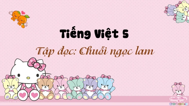 Tập đọc: Chuỗi ngọc lam Tiếng Việt 5 tập 1