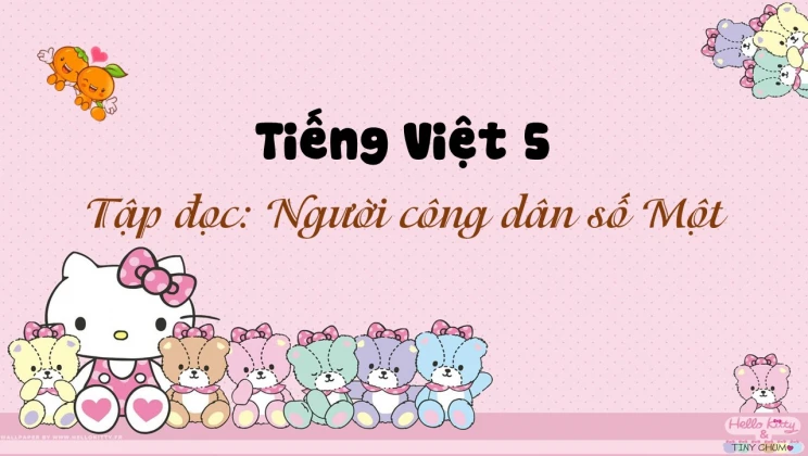 Tập đọc: Người công dân số Một Tiếng Việt 5 tập 2