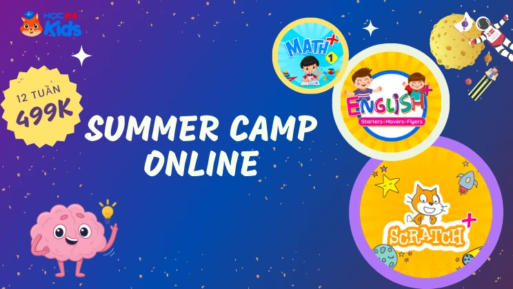Chương trình Summer Camp Online  2023 dành học sinh Tiểu học