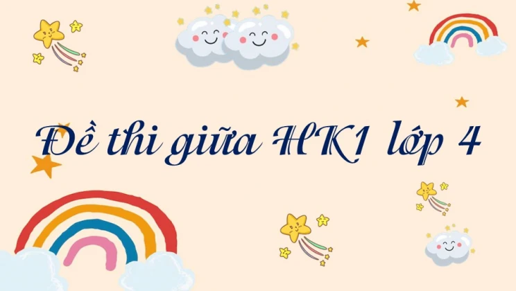 Đề thi giữa HK1 lớp 4